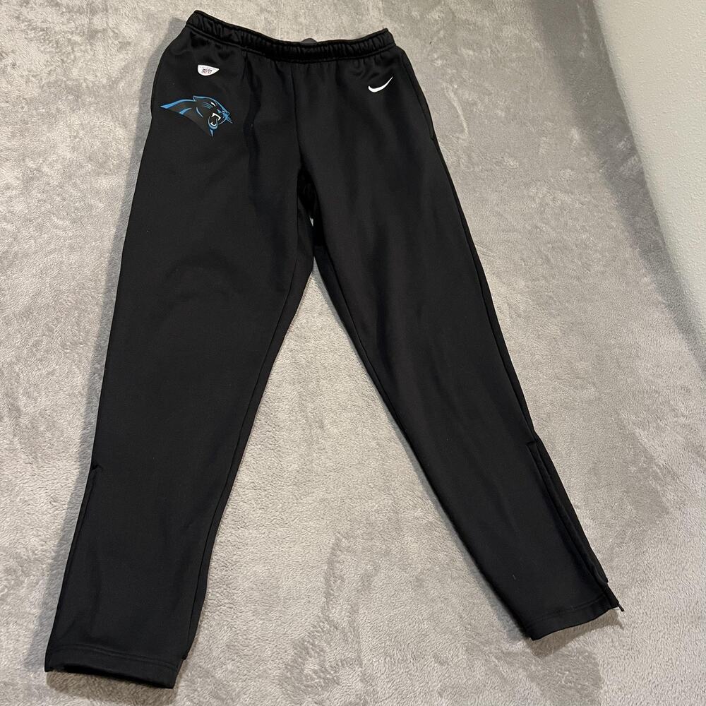 Carolina Panthers Pants Mens Large Black NFL Football Team Issued Training Nike